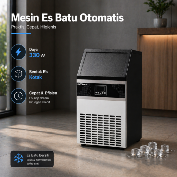 Taffware Mesin Es Batu Kotak Otomatis Ice Maker Machine 100kg 330W - HZB-100FAB