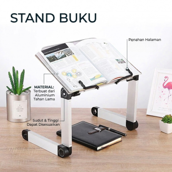 SHARKBANG Stand Buku Baca Book Reading Shelf Bracket 360 Degree - YL-811