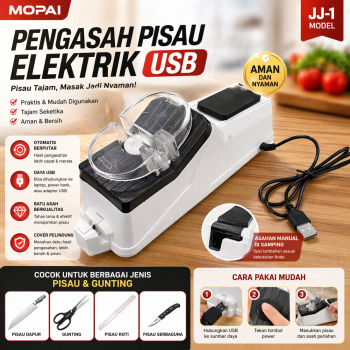 MOPAI Pengasah Pisau Elektrik Knife Sharpener USB - JJ-1