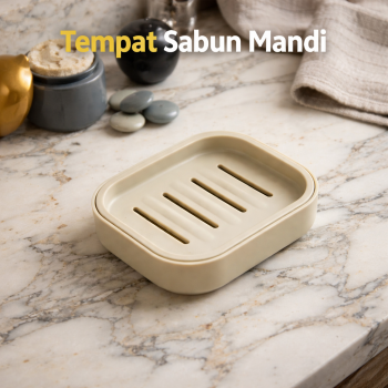 TaffHOME Tempat Sabun Mandi 2 Lapis Container Soap Drain Box - BIZ002