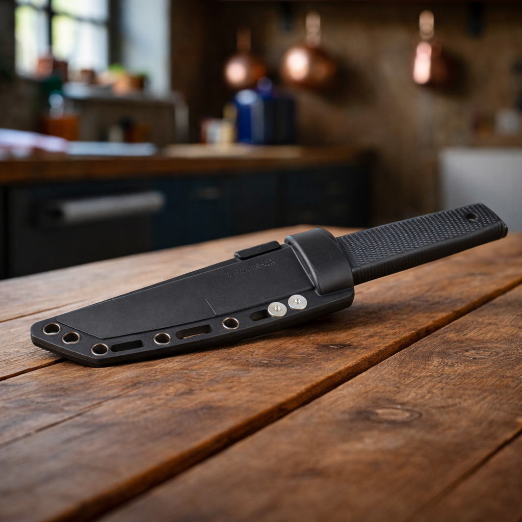 KNIFEZER Pisau Self Defense Knife Survival Tool ColdSteel Straight - 17T Gambar produk KNIFEZER Pisau Self Defense Knife Survival Tool ColdSteel Straight - 17T