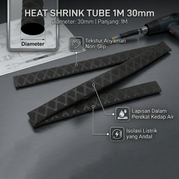 MTLAS Selongsong Pelapis Kabel Insulasi Heat Shrink Tube 1M - JSHR-183