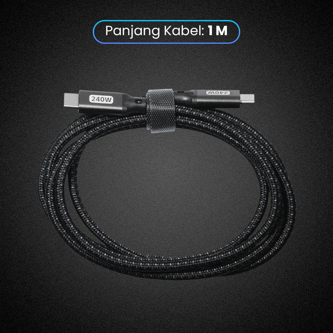 Gambar produk BYTE Kabel Data Type C to Type C Fast Charging PD 240W 1.5M - BY-24