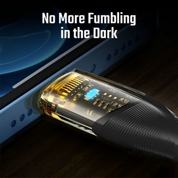 Gambar produk ESSAGER Kabel Data Type C to Lightning PD Quick Charging LED 29W 3A 1M - ES-X29