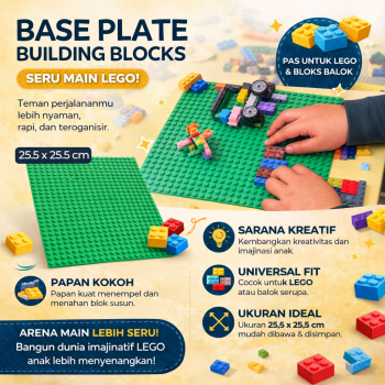 Gambar produk KAZI Base Plate Building Blocks 25.5x25.5 cm - HQB1143