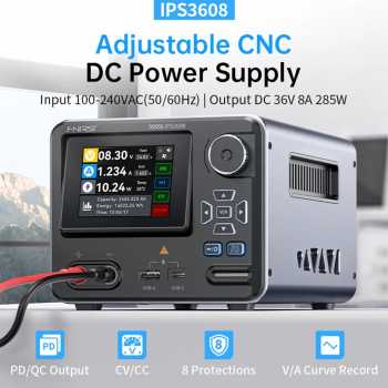 FNIRSI AC DC Power Supply CNC Adjustable Regulated 36V 8A 285W - IPS3608