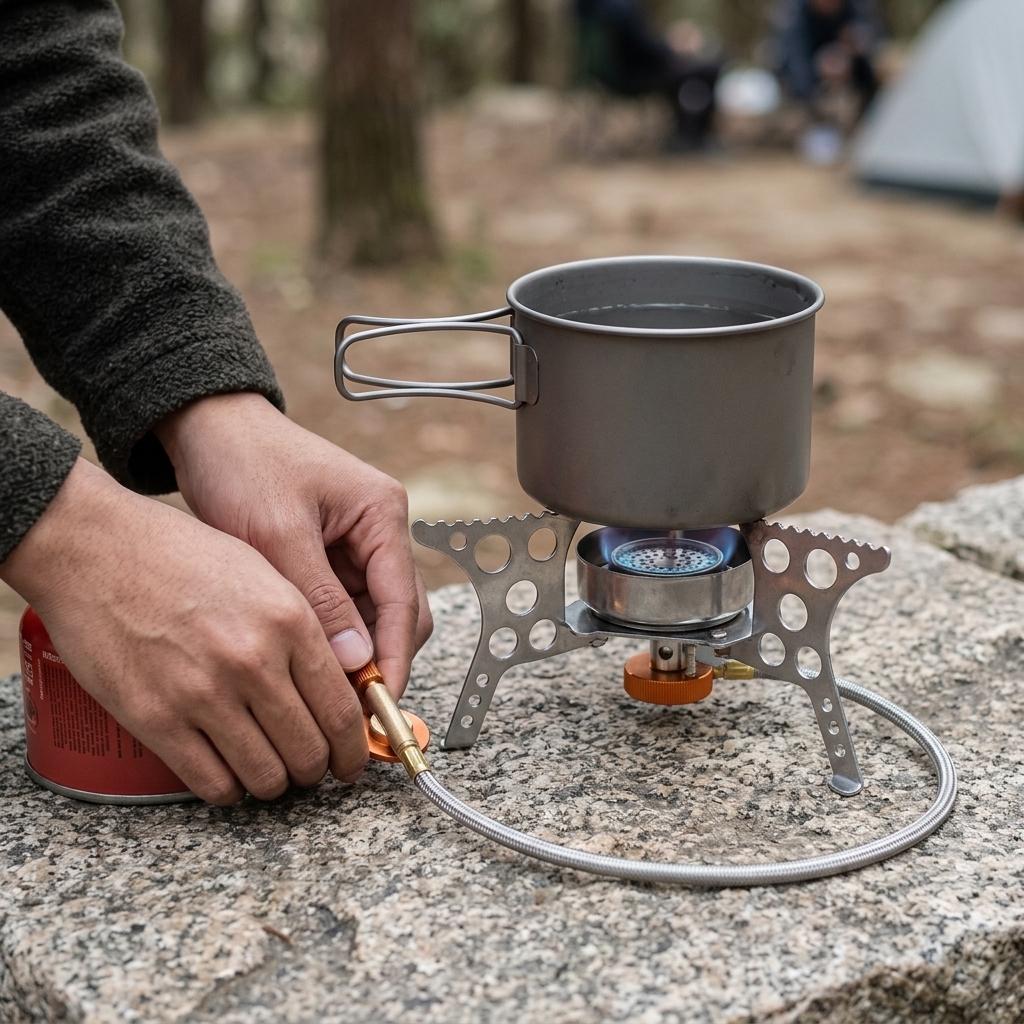 Gambar produk LivelyLife Kompor Gas Portable Lipat Outdoor 1 Burner Camping Stove - LV-39
