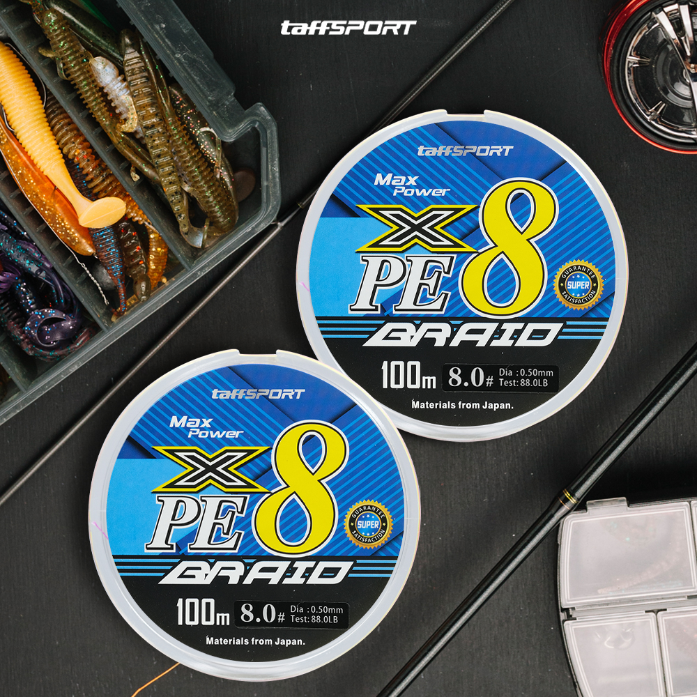 TaffSPORT Senar Pancing PE 8 Braided Strand Fishing Line 100M 8.0 - X8 Gambar produk TaffSPORT Senar Pancing PE 8 Braided Strand Fishing Line 100M 8.0 - X8 - 7