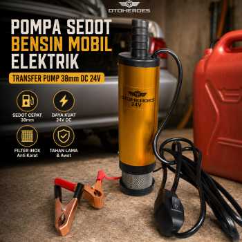 OTOHEROES Pompa Sedot Bensin Mobil Elektrik Transfer Pump 38mm - CT-14