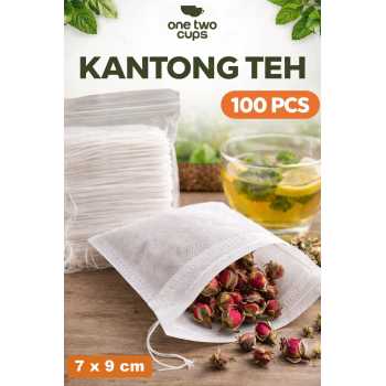 One Two Cups Kantong Teh Filter Saringan Tea Bag Disposable 100 PCS - M100