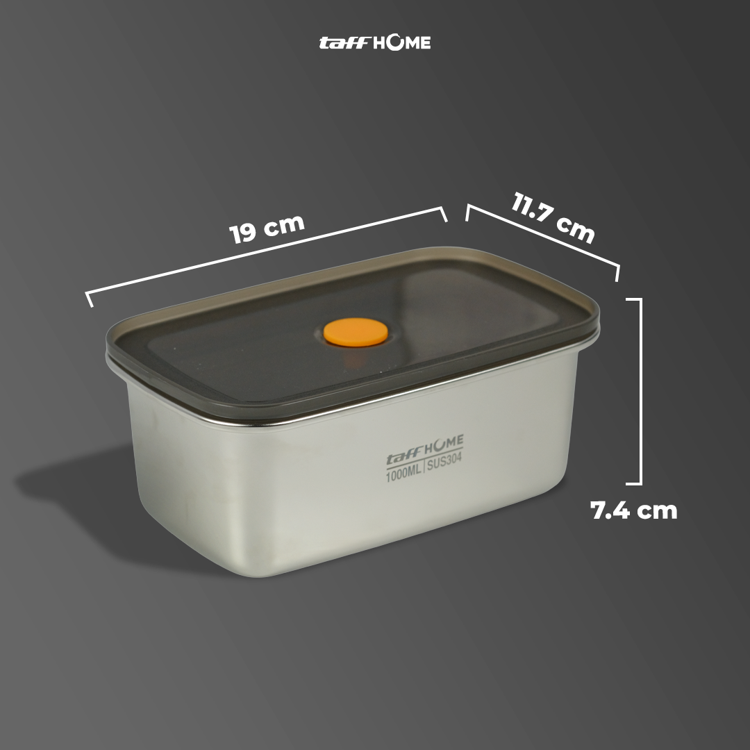 TaffHOME Kotak Makan Lunch Box Multifunction Stainless Steel 304 1000ml - AC-21 Gambar produk TaffHOME Kotak Makan Lunch Box Multifunction Stainless Steel 304 1000ml - AC-21 - 8