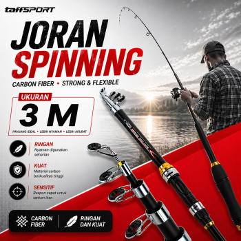 TaffSPORT GHOTDA Joran Pancing Spinning Carbon Fiber 5-6 Section - C562L
