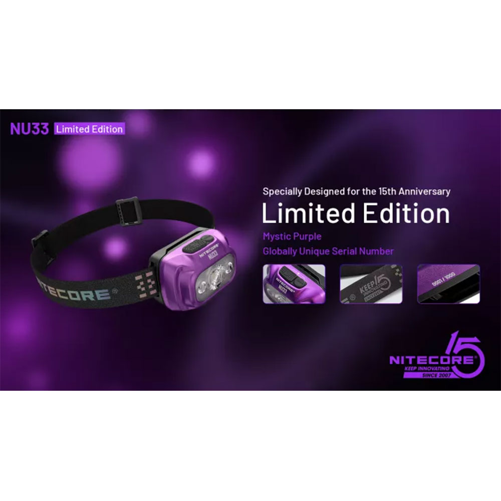 Gambar produk NITECORE Headlamp LED Senter Kepala Triple Output IP66 2000mAh 700lm - NU33