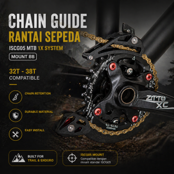 ZATO Chain Guide Rantai Sepeda ISCG05 MTB 1X System Mount BB - CG04