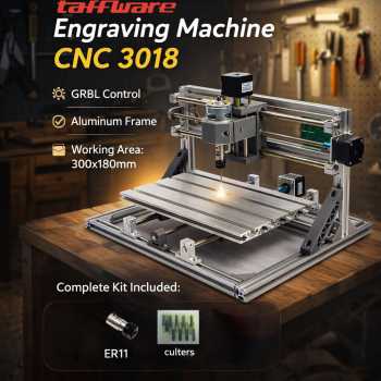 Gambar produk Taffware DIY Engraving Machine CNC 3018 with ER11