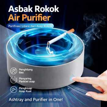 Pechos Asbak Rokok Air Purifier Smokeless Ashtrays Self Extinguishing - AS-08