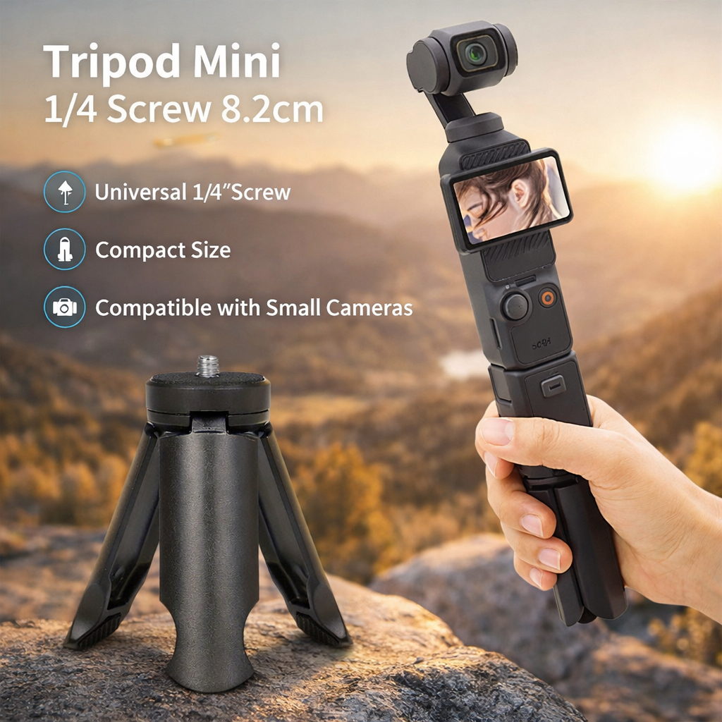 TaffSTUDIO Tripod Mini Camera Portable Universal Monopod 1/4 8.2cm - YX-82 Gambar produk TaffSTUDIO Tripod Mini Camera Portable Universal Monopod 1/4 8.2cm - YX-82