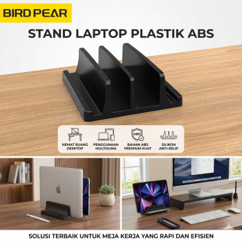 BIRD PEAR Stand Laptop Plastik ABS Vertical Gravity Multi Slot - BP-02