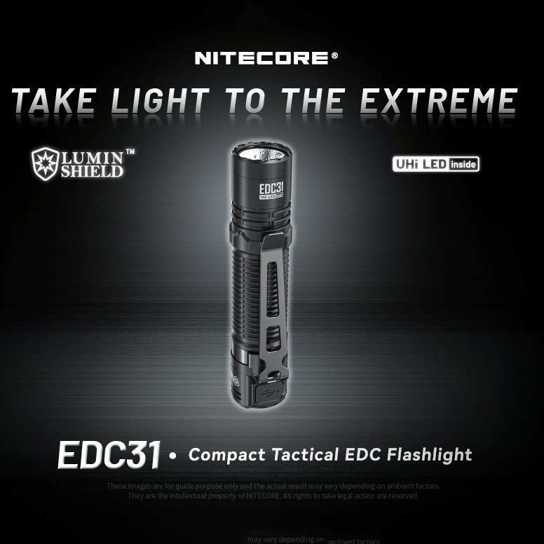 Gambar produk NITECORE Senter LED Tactical EDC Flashlight UHi 20 IP68 3500 Lumens - EDC31 - Utama