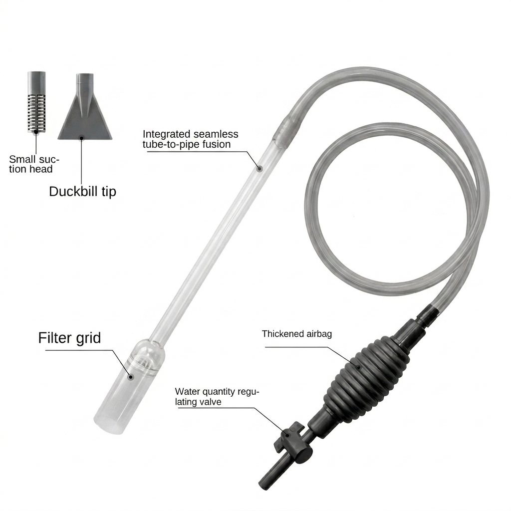 FISHERY Pembersih Akuarium Manual Fish Tank Water Changer 1.7M - FH17M Gambar produk FISHERY Pembersih Akuarium Manual Fish Tank Water Changer 1.7M - FH17M - 5