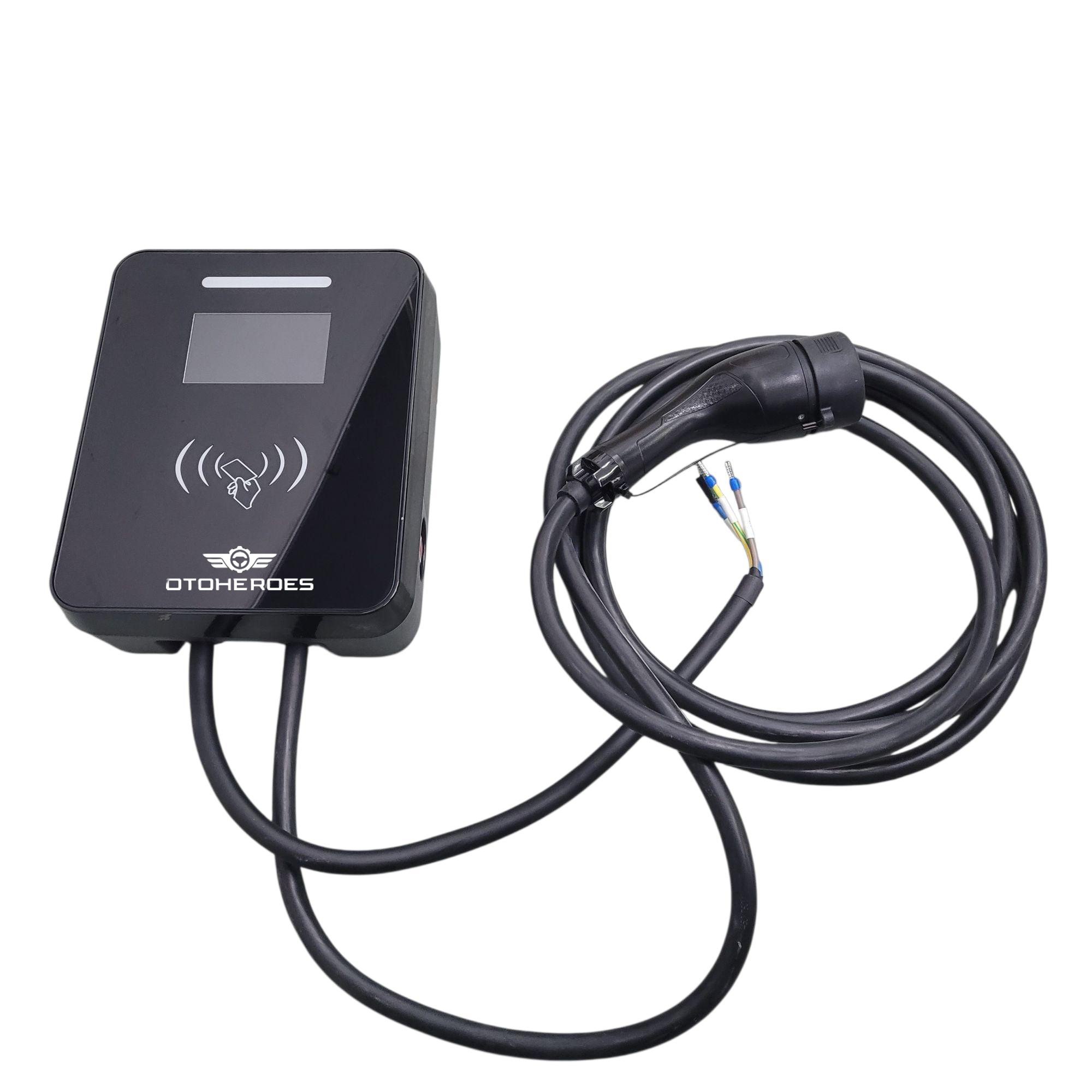 Gambar produk OTOHEROES Charger Mobil Listrik EV Card Bluetooth APP Type 2 Female 32A 7kW 1 Phase - MRS-ES-07032