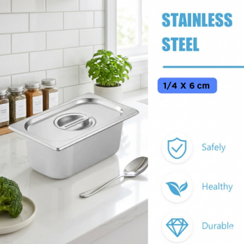 One Two Cups Food Container Stainless Steel Wadah Makanan Prasmanan - GN-201