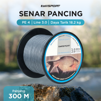 TaffSPORT Senar Tali Pancing 4 Braided Fishing Line Strong PE 300M - DM3