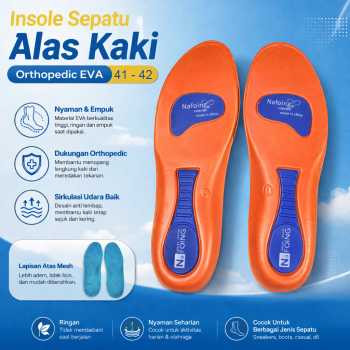 Nafoing Insole Sepatu Alas Kaki Orthopedic Sole Shock Absorption EVA - EL05
