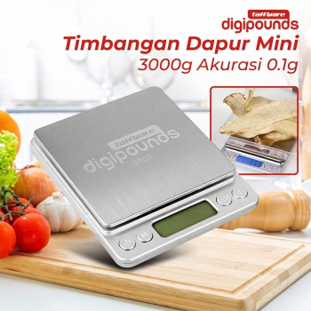 Taffware Digipounds Timbangan Dapur Digital 6 Satuan - i2000