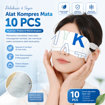LUXE Alat Kompres Mata Penutup Mata Hangat Eye Massager 10 PCS - L-10