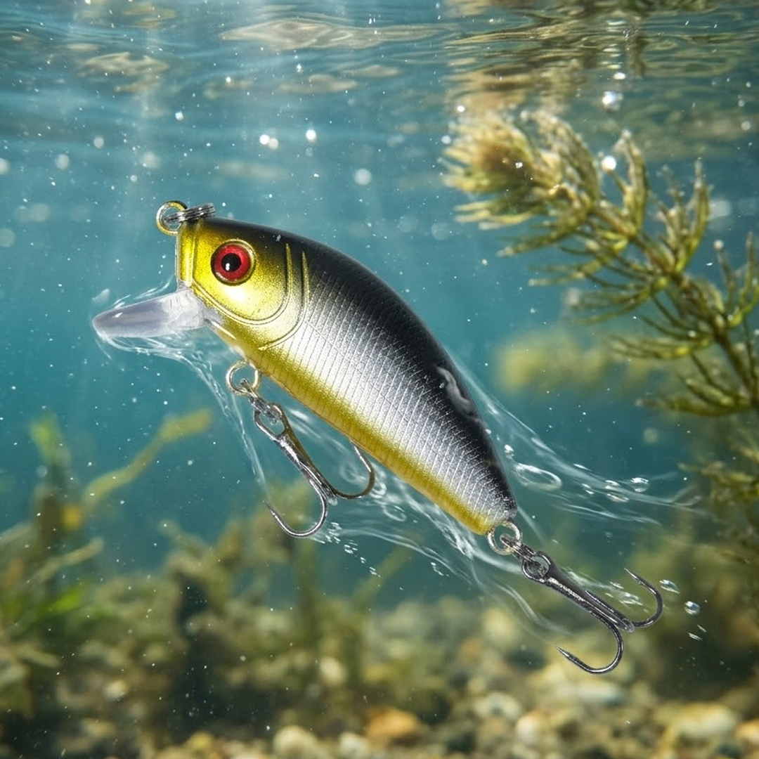 Weihe Umpan Pancing Ikan Mas Carp Crankbait Minnow Lure 50mm - LD07 Gambar produk Weihe Umpan Pancing Ikan Mas Carp Crankbait Minnow Lure 50mm - LD07