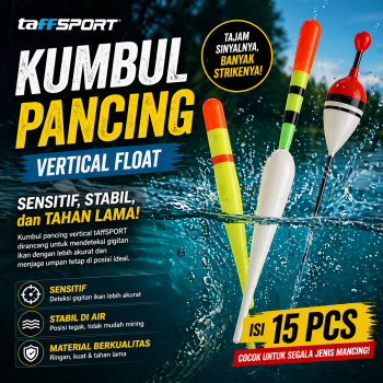 Gambar produk TaffSPORT Kumbul Pancing Vertical Fishing Floats Bait 15 PCS - P0015