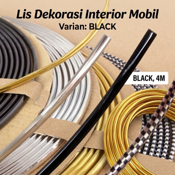 OTOHEROES Lis Dekorasi Interior Mobil Moulding Chrome Trim Strip 4M - C3578