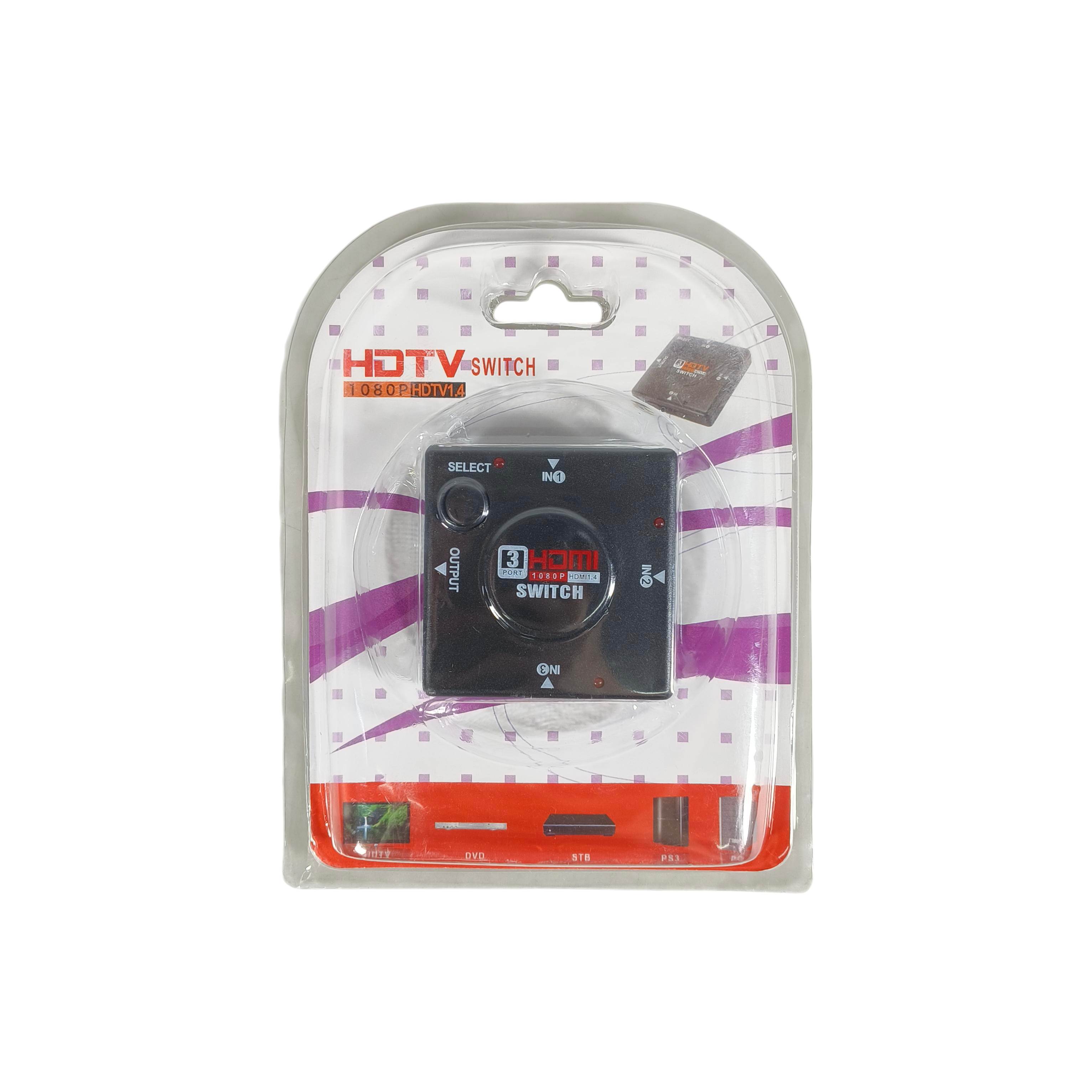 Gambar produk Elistooop HDMI Switcher 3 Port High Definition 4Kx2K - 8075