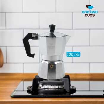 One Two Cups Moka Pot Teko Kopi Espresso Coffee Maker Stovetop - MX001