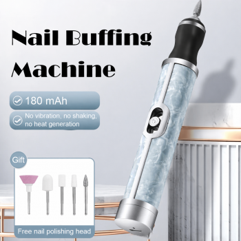 NELL Alat Kikir Kuku Electric Nail Drill 5 Head Rechargeable 180mAh - K50