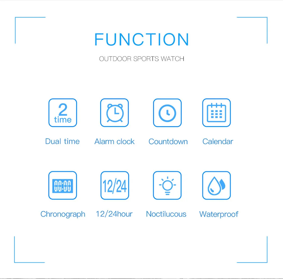 Piaoma Jam Tangan Digital Pria Sport Waterproof Pixerglass 50mm - 2380 Gambar produk Piaoma Jam Tangan Digital Pria Sport Waterproof Pixerglass 50mm - 2380