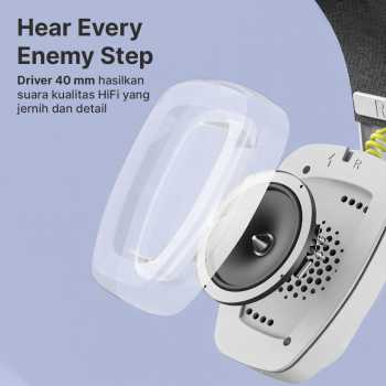 Gambar produk BINNUNE Headset Gaming Wireless Bluetooth 500mAh USB Type C - BW06-BT