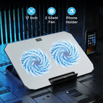 GIVECOOL Cooling Pad Laptop Gaming Kipas Pendingin 2 Fan 17 Inch - N22