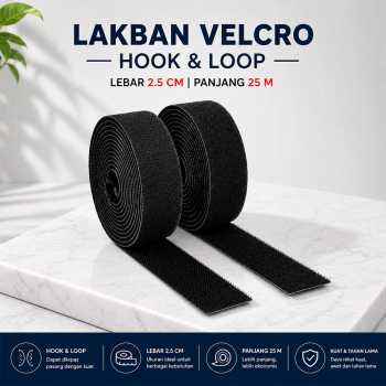 HAFINE Lakban Velcro Hook and Loop Magic Nylon Sticker - ZNK100