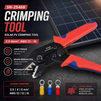 Clamplus Tang Crimping Tool Wire Cable Terminal 13-10 AWG 2.5-6mm2 - SN-2546B