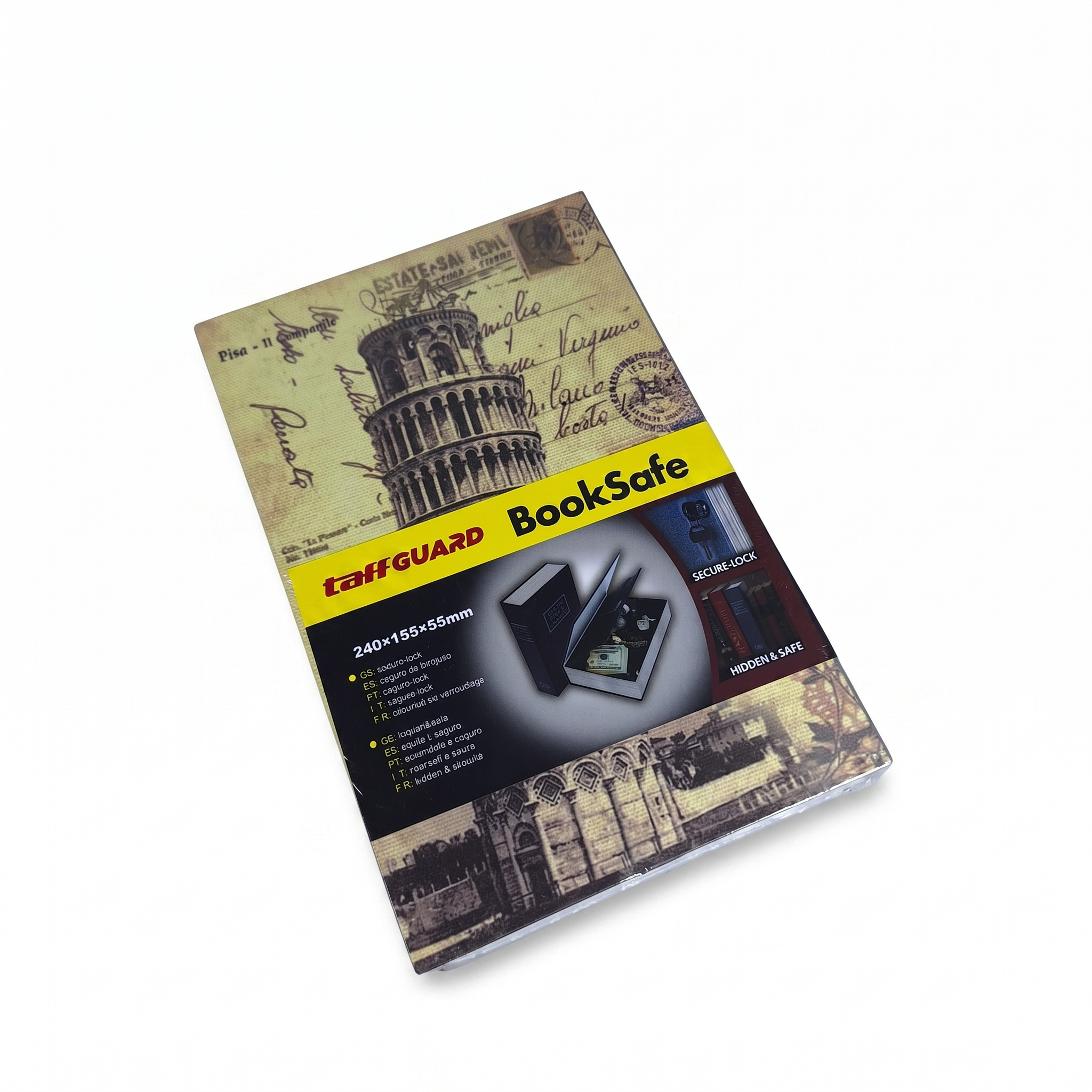 TaffGUARD Kotak Buku Novel Hidden Security Box Book Key Lock Size M - KB-20L Gambar produk TaffGUARD Kotak Buku Novel Hidden Security Box Book Key Lock Size M - KB-20L - Kemasan
