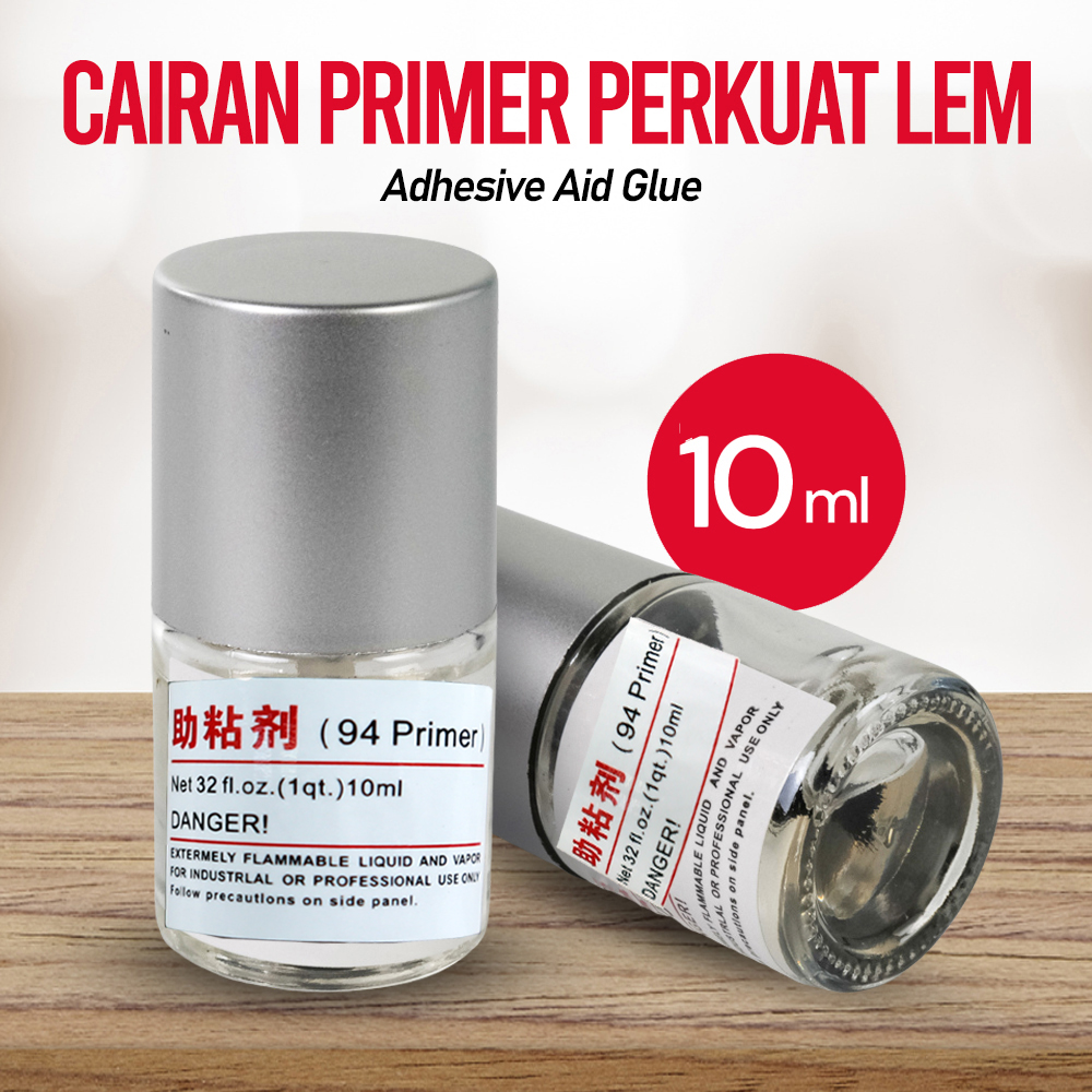 Taffware Cairan Primer Perkuat Lem Adhesive Aid Glue 10ml - G94 Gambar produk Taffware Cairan Primer Perkuat Lem Adhesive Aid Glue 10ml - G94