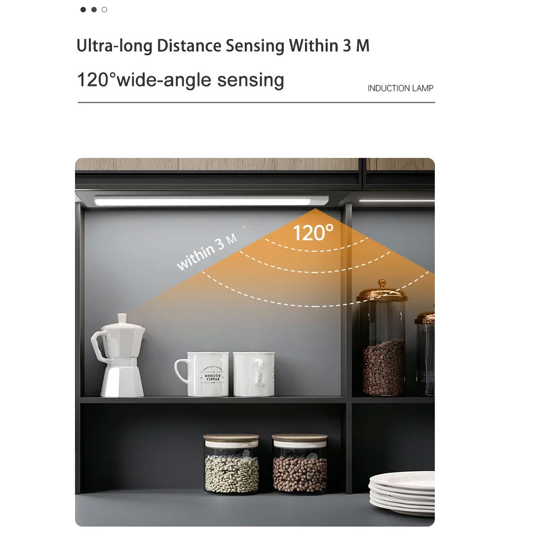 Gambar produk YIJUN Lampu LED Ultra Thin Motion Sensor Cabinet Light 3in1 Color 20cm - L1005 - 3