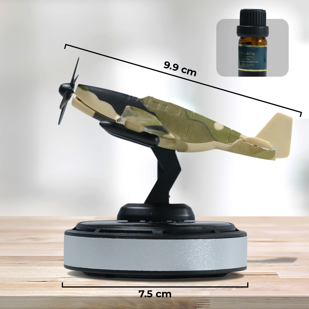 Tefanball Parfum Mobil Dashboard Pesawat Tenaga Surya Car Freshener - P51 Gambar produk Tefanball Parfum Mobil Dashboard Pesawat Tenaga Surya Car Freshener - P51