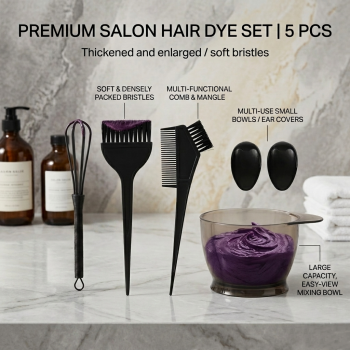 Gambar produk Biutte.co Hair Dye Color Brush Bowl Set 5in1 Hairdressing Accessory - ME51