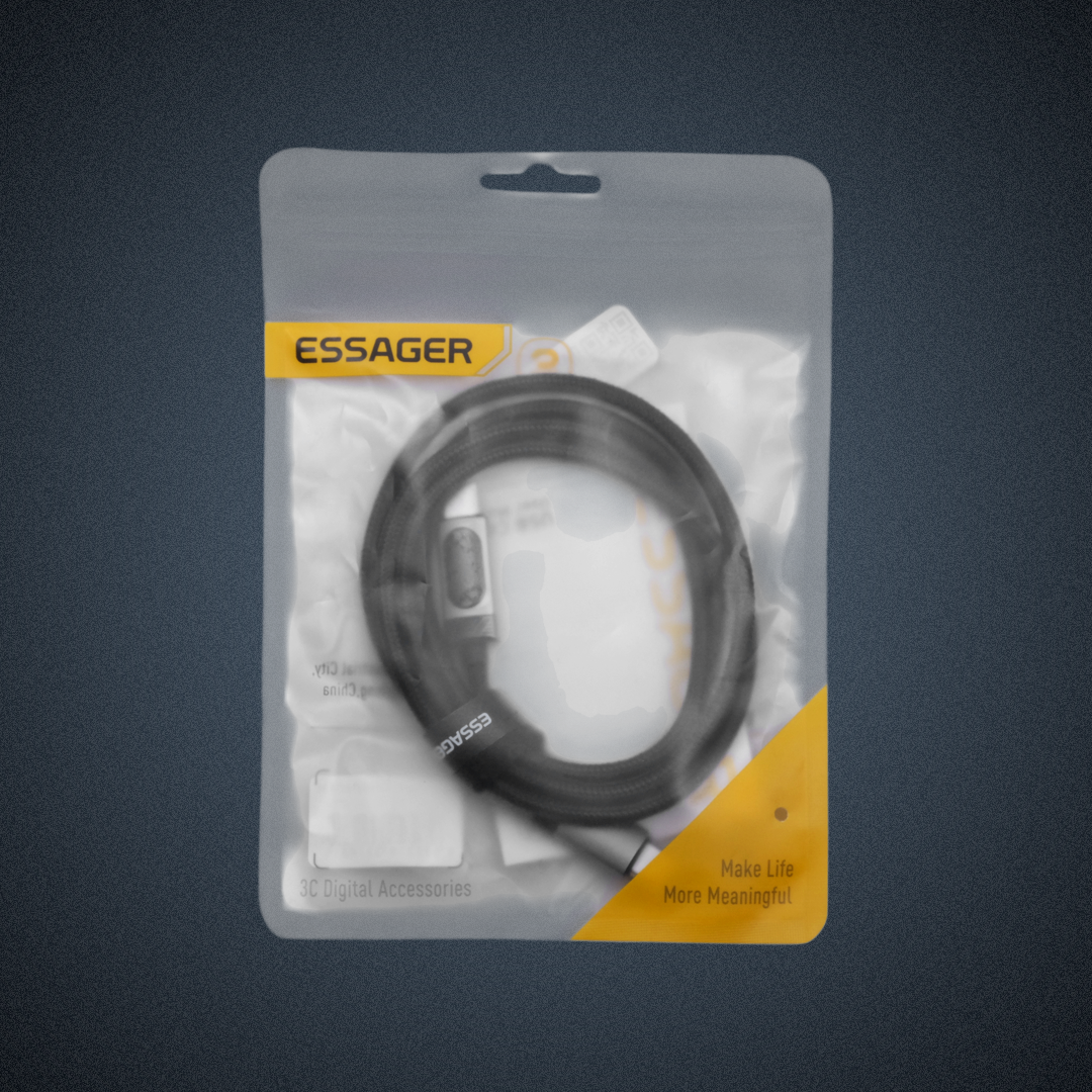 Gambar produk ESSAGER MacLe Kabel Data USB Type C to USB Type C Fast Charging 60W 1M - ES-X64