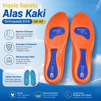 Nafoing Insole Sepatu Alas Kaki Orthopedic Sole Shock Absorption EVA - EL05