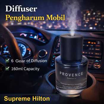 PROVENCE Diffuser Pengharum Mobil Car Home Aromatherapy 6 Gears 160ml - CAS-01