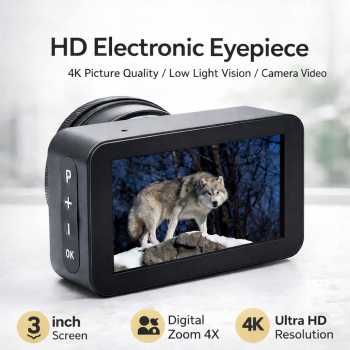 Ponbos Electronic Eyepiece Digital Telescope Portable WiFi 4K 3 Inch - PB137